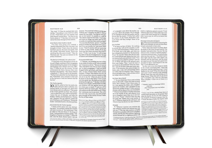 ESV Heirloom Bible, Omega Edition Goatskin, Black