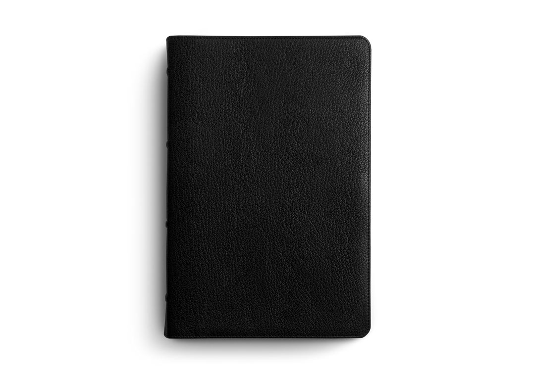 ESV Heirloom Bible, Omega Edition Goatskin, Black