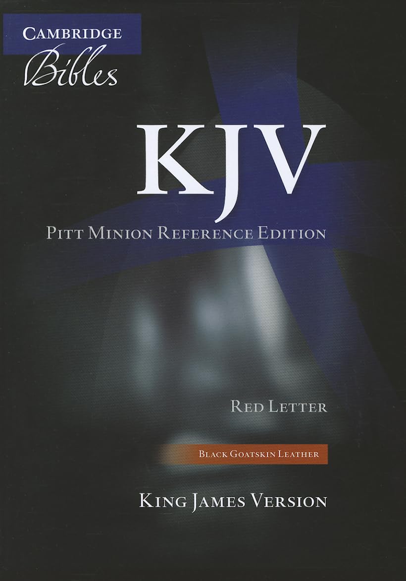 Cambridge KJV Pitt Minion Reference Bible, Black Goatskin Leather