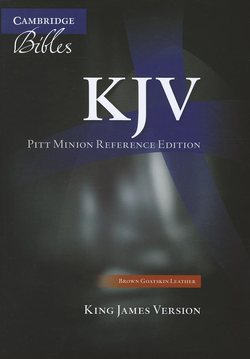 Cambridge KJV Pitt Minion Reference Bible, Brown Goatskin Leather