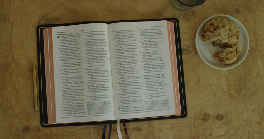 ESV Heirloom Bible, Omega Edition Goatskin, Black