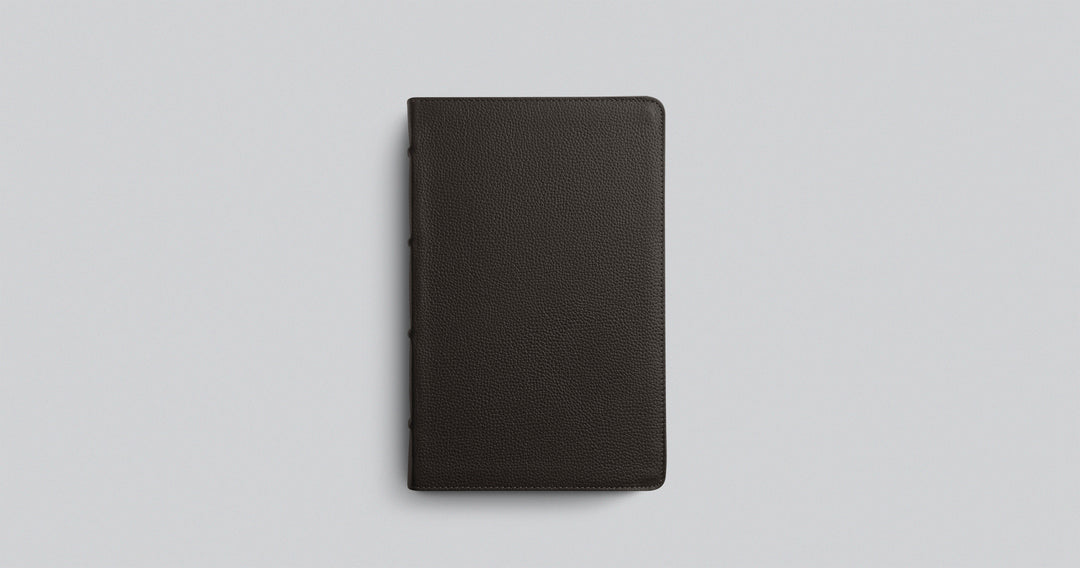 Buffalo Leather ESV Large Print Personal Size Bible - Chapter House Leather