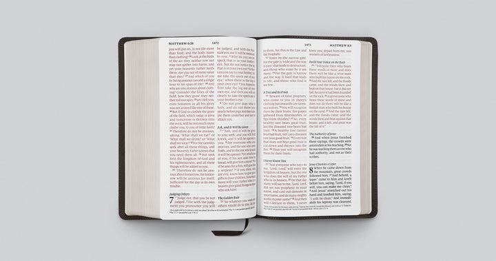 Buffalo Leather ESV Large Print Personal Size Bible - Chapter House Leather