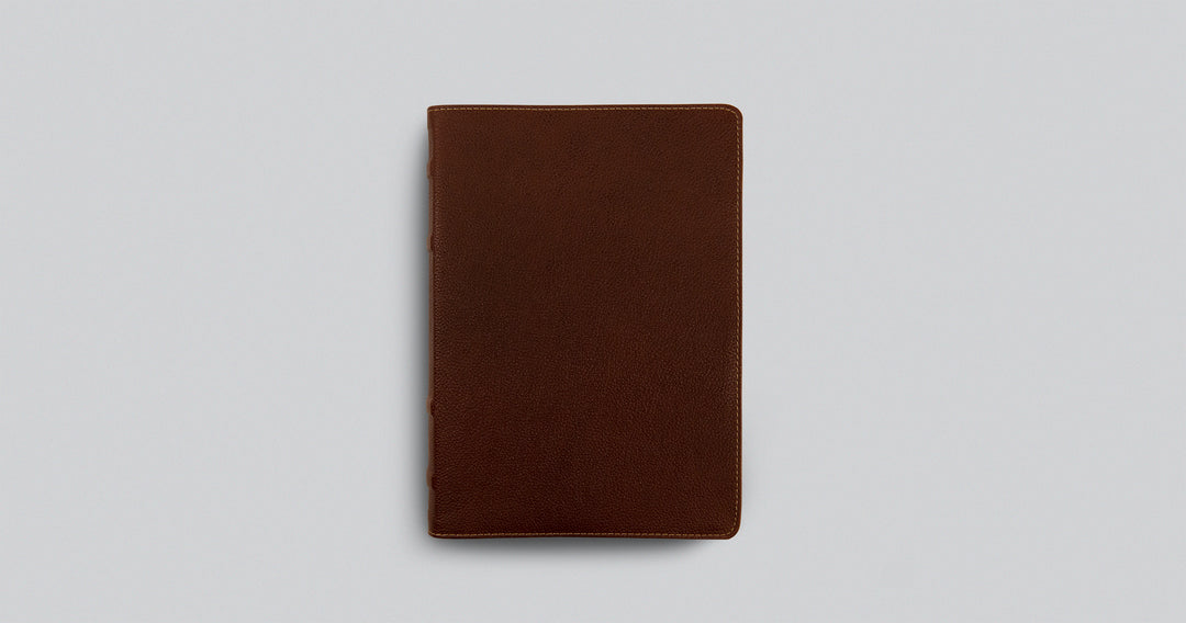 ESV Study Bible in Deep Brown Cowhide