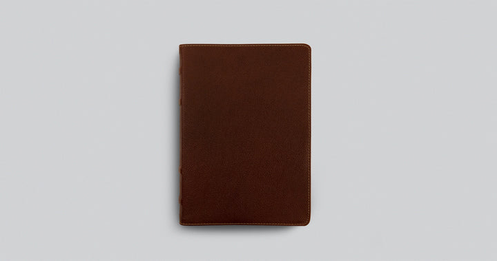 ESV Study Bible in Deep Brown Cowhide