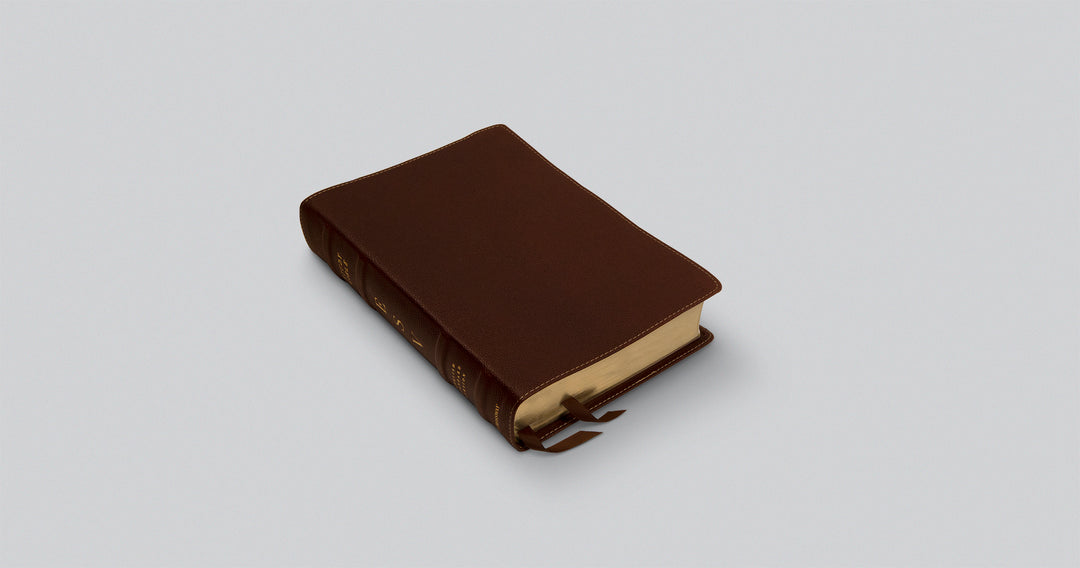 ESV Study Bible in Deep Brown Cowhide