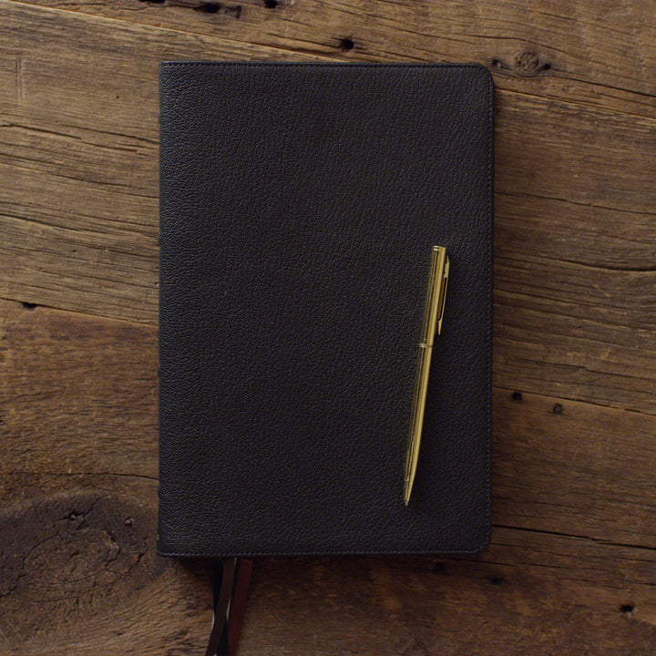 ESV Heirloom Bible, Omega Edition Goatskin, Black