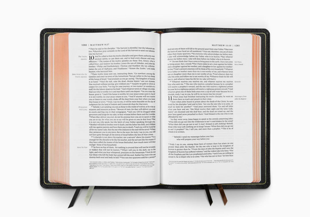ESV Heirloom Bible, Legacy Edition Goatskin, Black