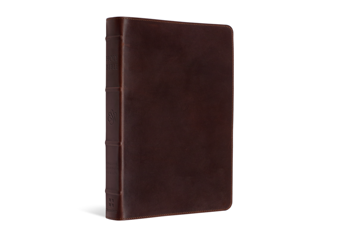 ESV Heirloom Bible, Alpha Edition Wellington Leather, Brown