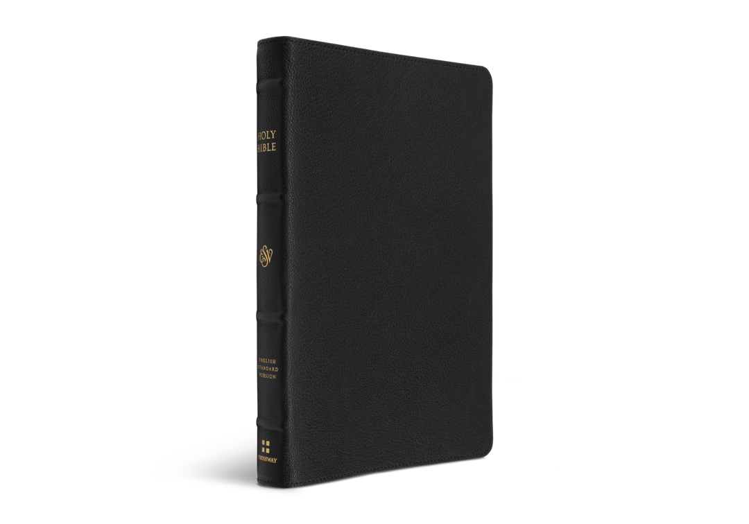 Goat Skin Black Leather ESV Thinline Heirloom Bible - Chapter House Leather