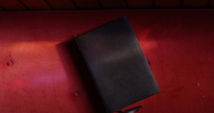 ESV Leather Preaching Bible, Goatskin Black, Personalized - Chapter House Leather