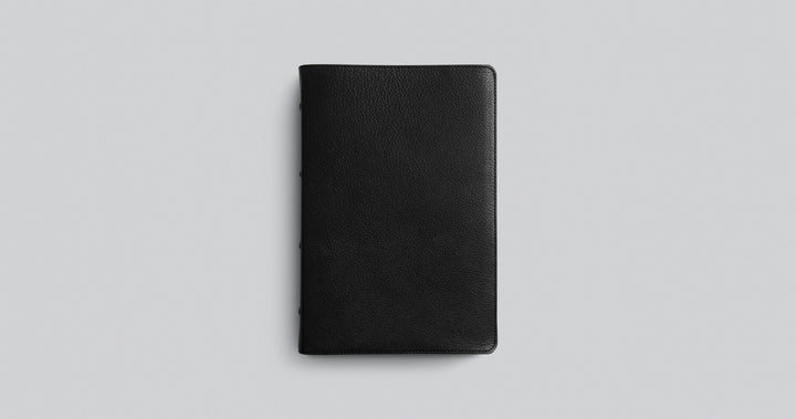 ESV Leather Preaching Bible, Goatskin Black, Personalized - Chapter House Leather