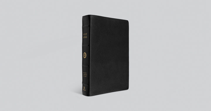 ESV Leather Preaching Bible, Goatskin Black, Personalized - Chapter House Leather