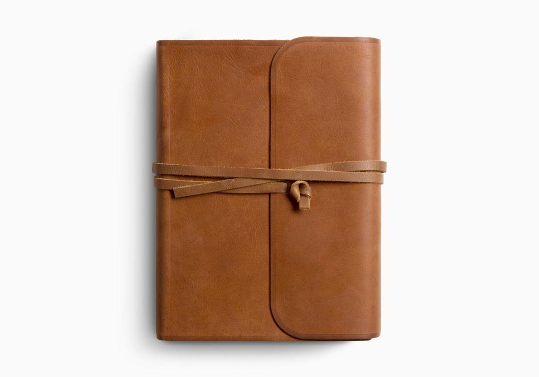 ESV Single Column Leather Journaling Bible - Large Print, Personalized - Chapter House Leather