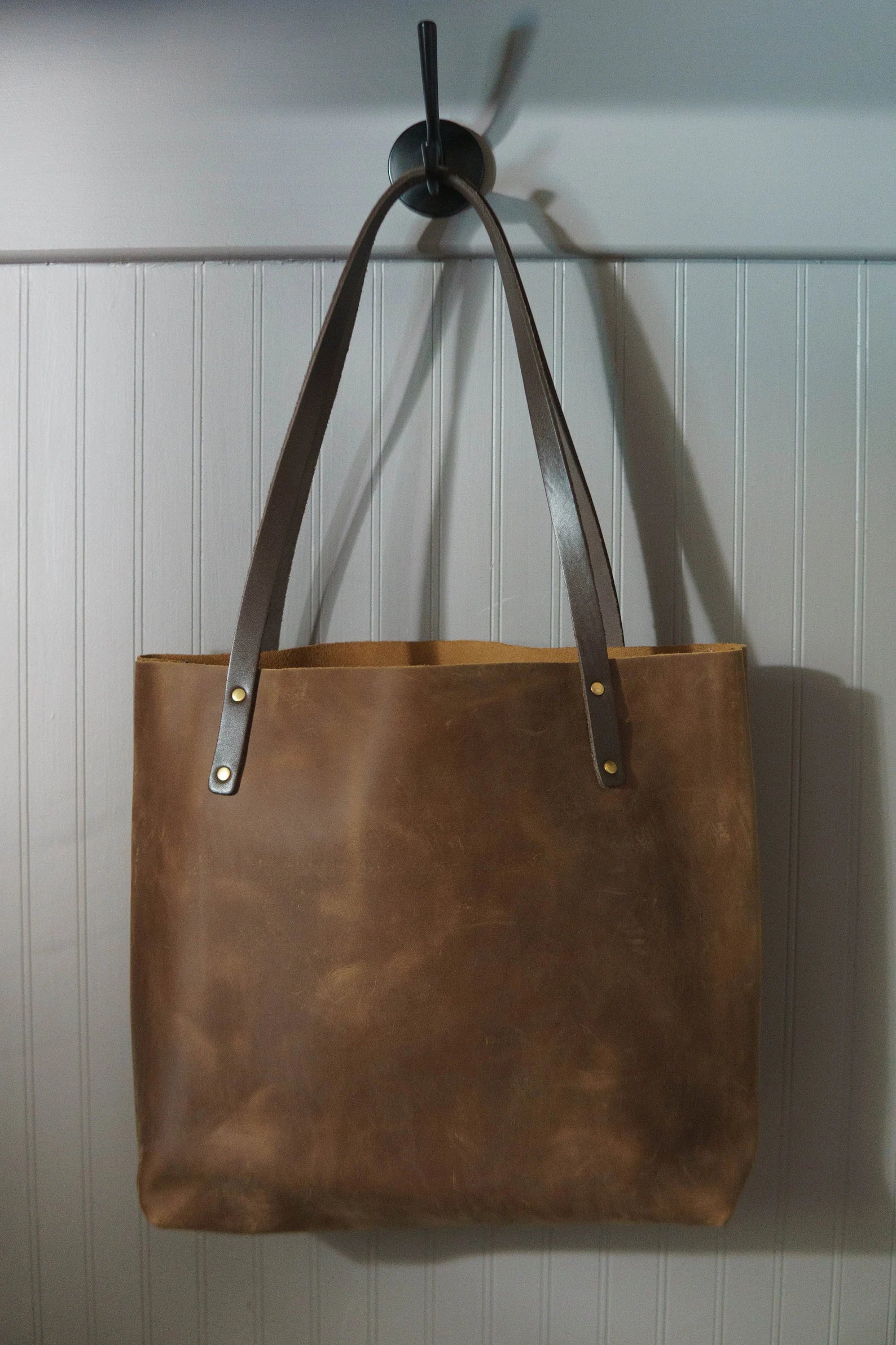 The Chapter House Leather Tote Bag - Rustic Brown - Chapter House Leather