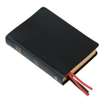 TBS KJV Leather Bible Westminster Reference Bible, Black Calfskin