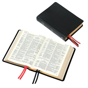 TBS KJV Leather Bible Westminster Reference Bible, Black Calfskin