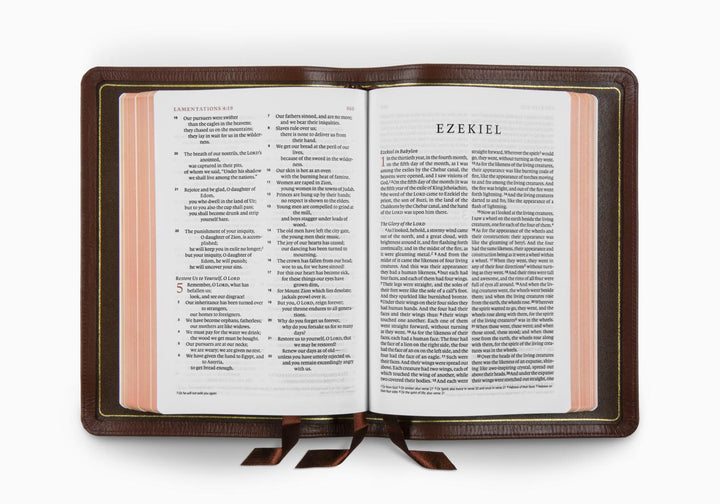 ESV Heirloom Bible, Alpha: Personal Size Edition Calfskin, Grenada, Full Yapp