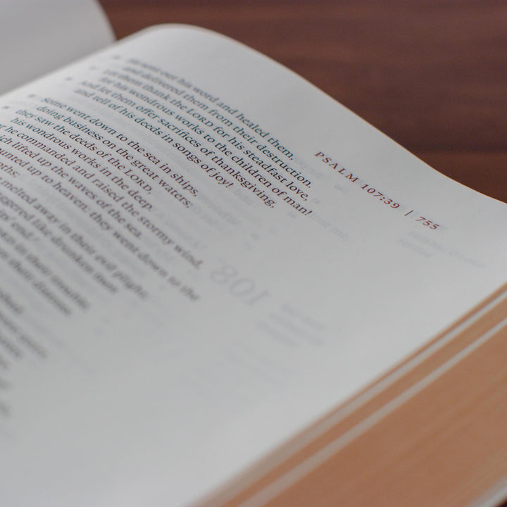 ESV Heirloom Bible, Veritas: Single Column Edition Calfskin, Mahogany
