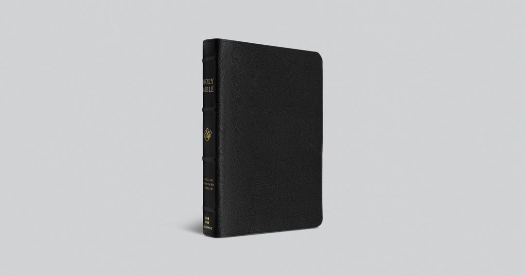 ESV Heirloom Bible, Alpha Edition Goatskin, Black