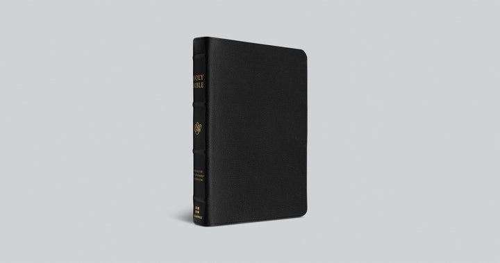 ESV Heirloom Bible, Alpha Edition Goatskin, Black