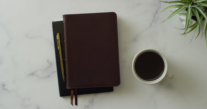 ESV Heirloom Bible, Alpha Edition Wellington Leather, Brown