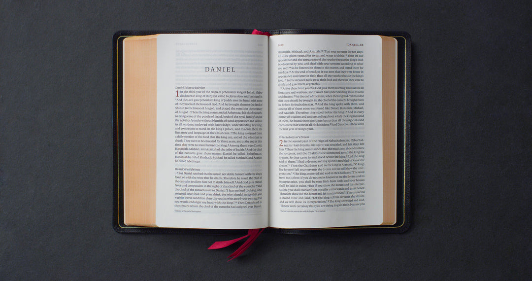 ESV Heirloom Bible, Veritas: Single Column Edition Goatskin, Black