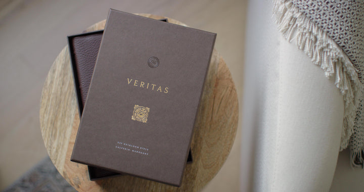 ESV Heirloom Bible, Veritas: Single Column Edition Calfskin, Mahogany