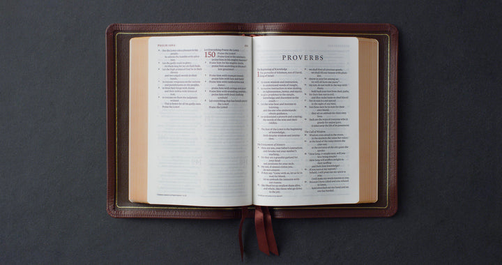 ESV Heirloom Bible, Alpha: Personal Size Edition Calfskin, Grenada, Full Yapp