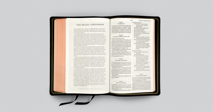 ESV Bible with Creeds and Confessions Goatskin, Black