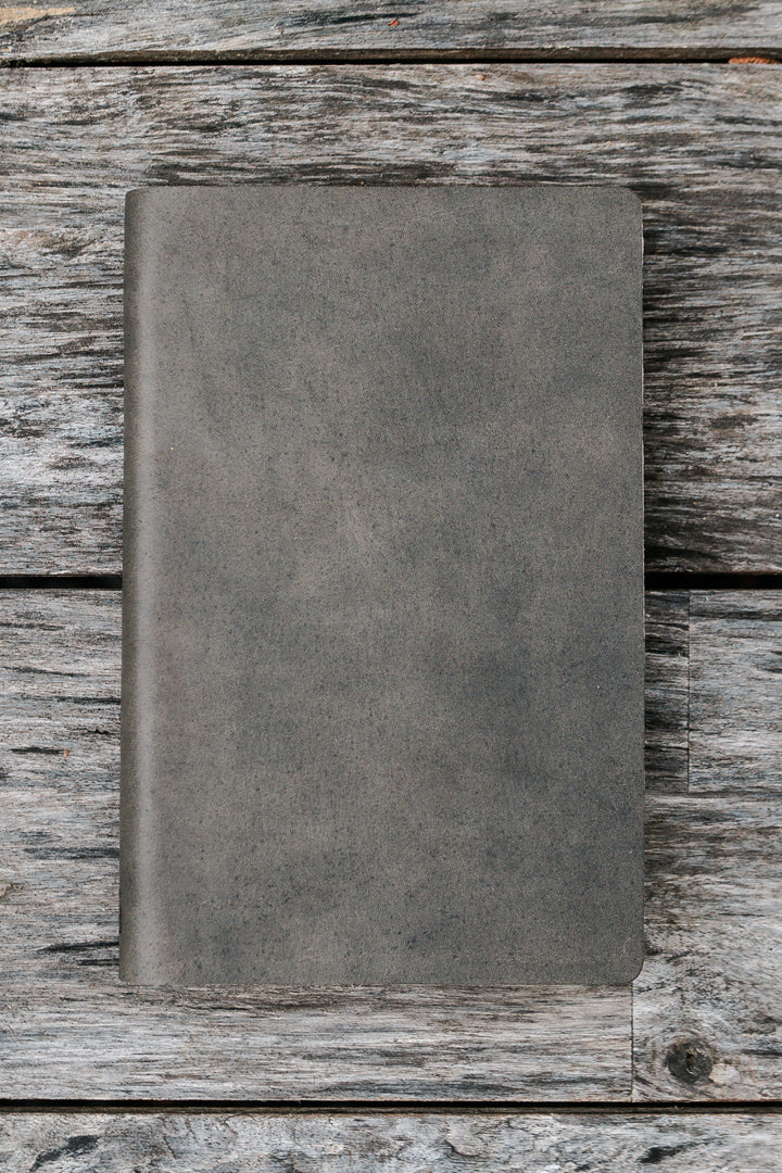 ESV Thinline Leather Bible Full Grain - Slate Grey, Personalized - Chapter House Leather