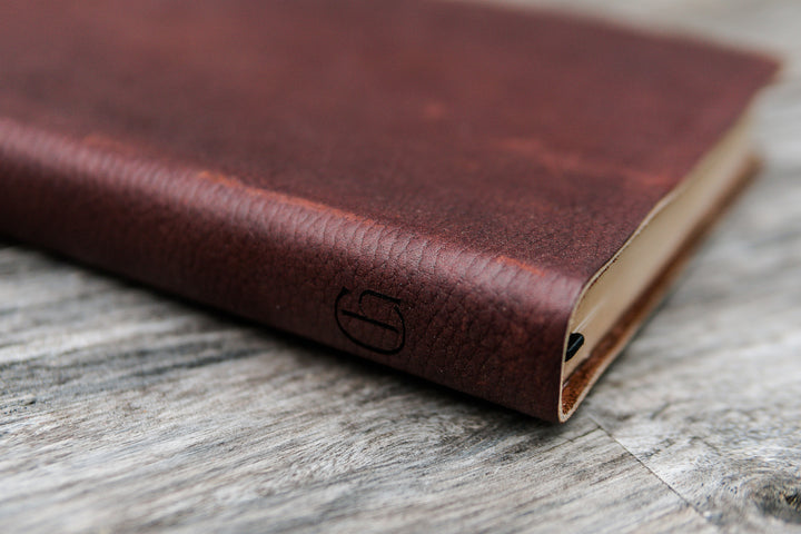 NIV Thinline Leather Bible Full Grain - Pebble Brown, Personalized