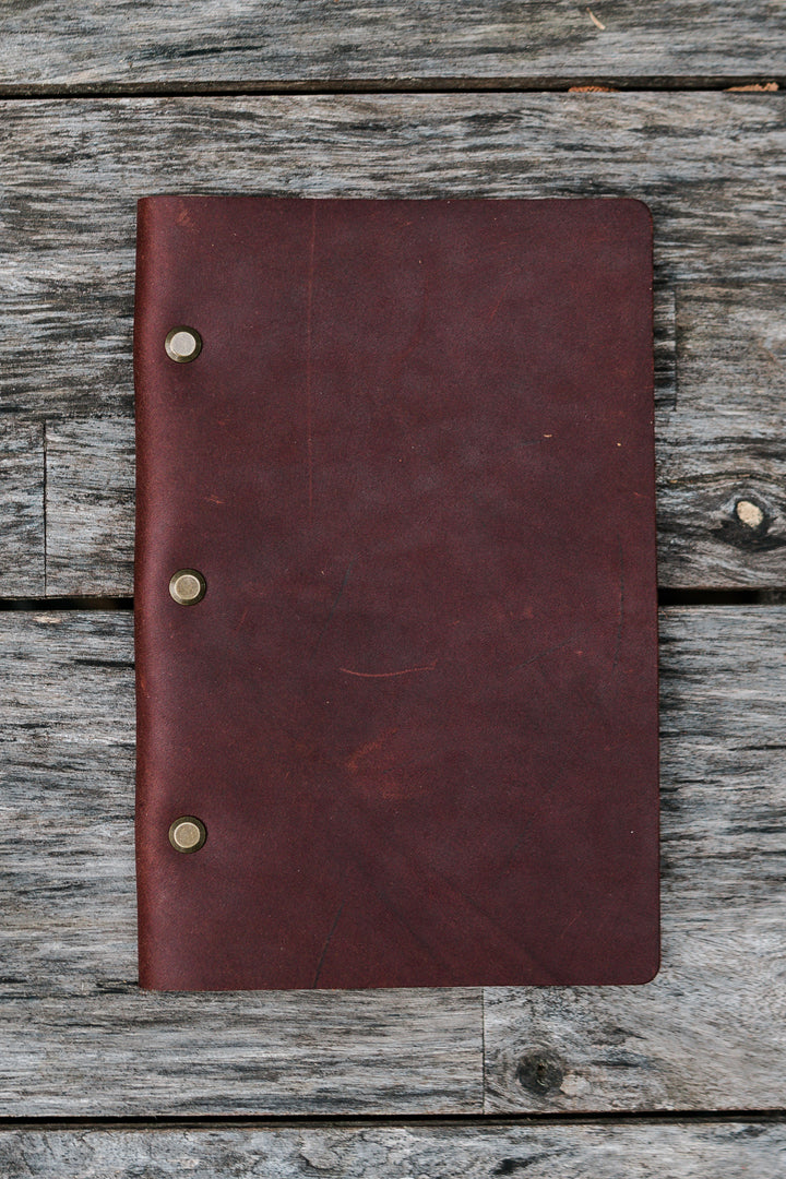 Custom Leather Menu - 8.5 x 5.5