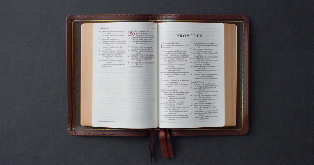 ESV Heirloom Bible, Alpha: Personal Size Edition Calfskin, Grenada, Full Yapp