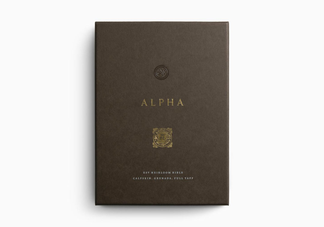 ESV Heirloom Bible, Alpha: Personal Size Edition Calfskin, Grenada, Full Yapp