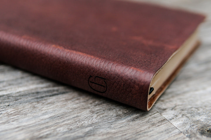 ESV Thinline Leather Bible Full Grain - Pebble Brown, Personalized - Chapter House Leather
