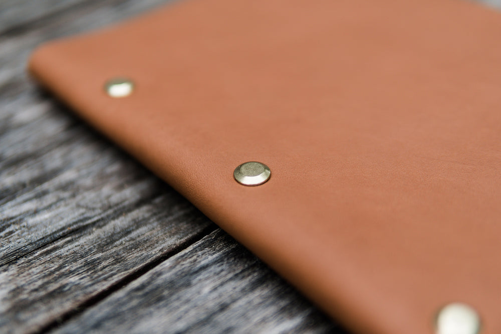 Refillable Leather Notebook, Bible Journal - Saddle Tan - Chapter House Leather