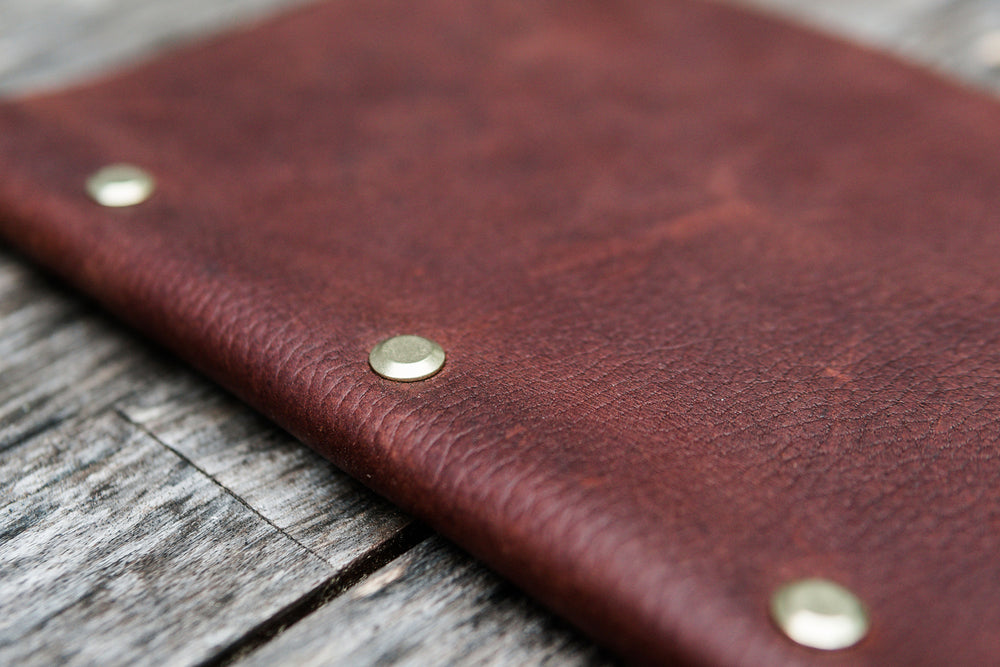 Refillable Leather Notebook, Bible Journal - Pebble Brown - Chapter House Leather