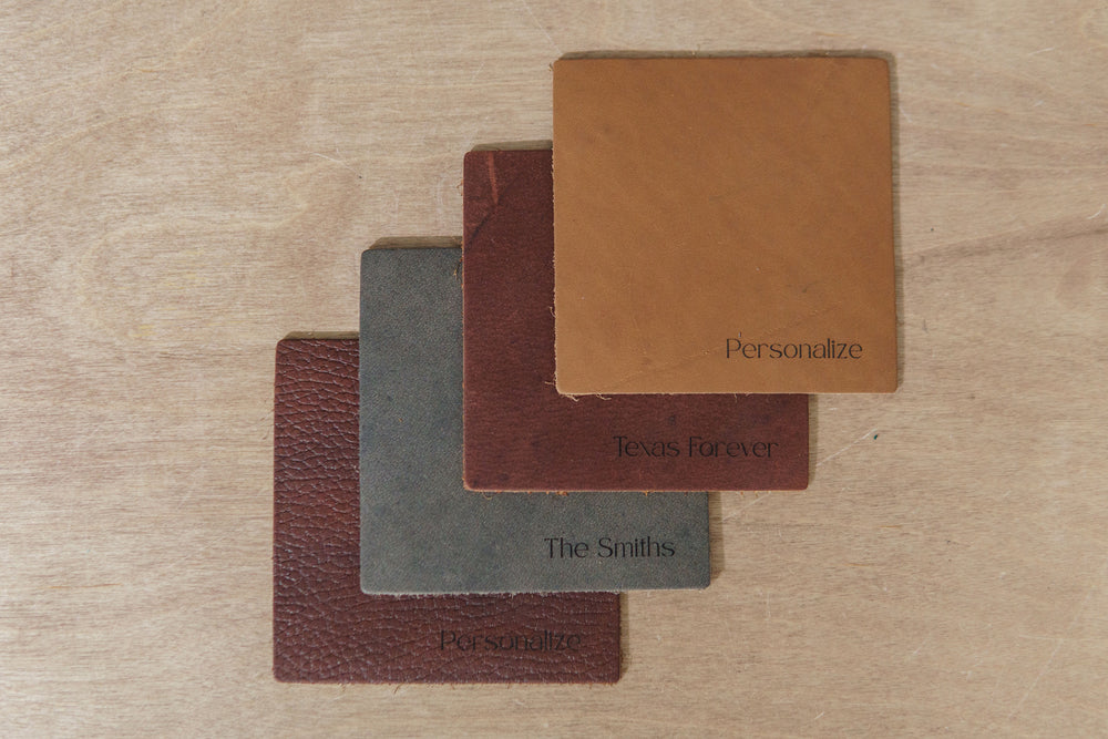 Leather Coasters Set of 4 - Chapter House Leather