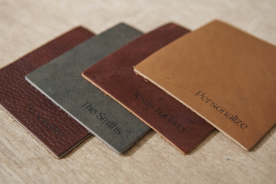 Leather Coasters Set of 4 - Chapter House Leather