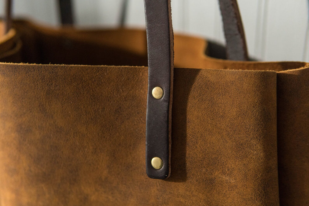 The Chapter House Leather Tote Bag - Copper - Chapter House Leather